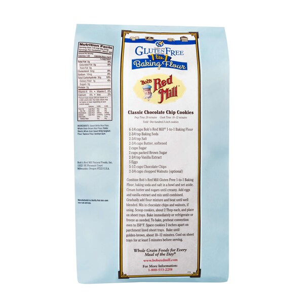 Bob's Red Mill Gluten Free 1 To 1 Baking Flour 25lbs